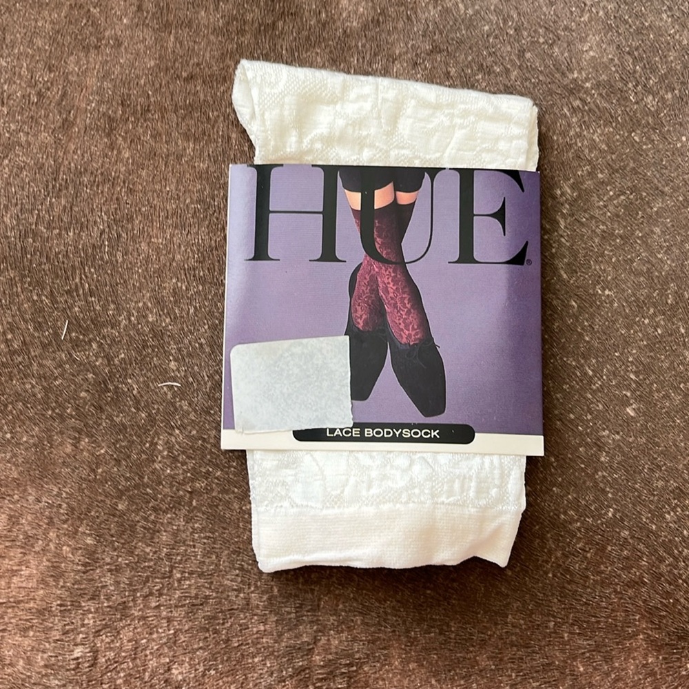 HUE Ivory Lace Bodysock